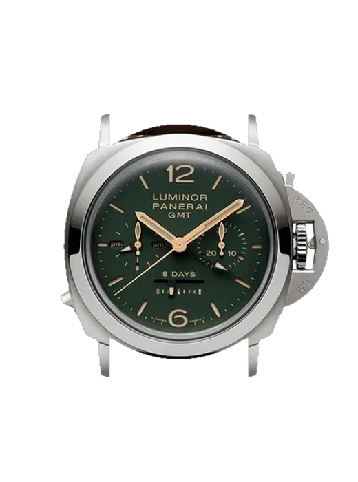 Luminor 1950 PAM00737 mit Vintage Kalbslederarmband Braun — Natürliche Patina