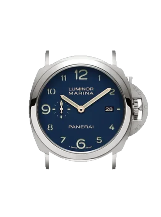 Luminor 1950 PAM00745 avec Bracelet de montre en cuir de veau vintage marron — Patine naturelle