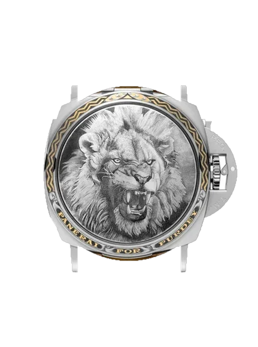 Luminor 1950 PAM00853 avec Bracelet de montre en cuir de veau vintage marron — Patine naturelle