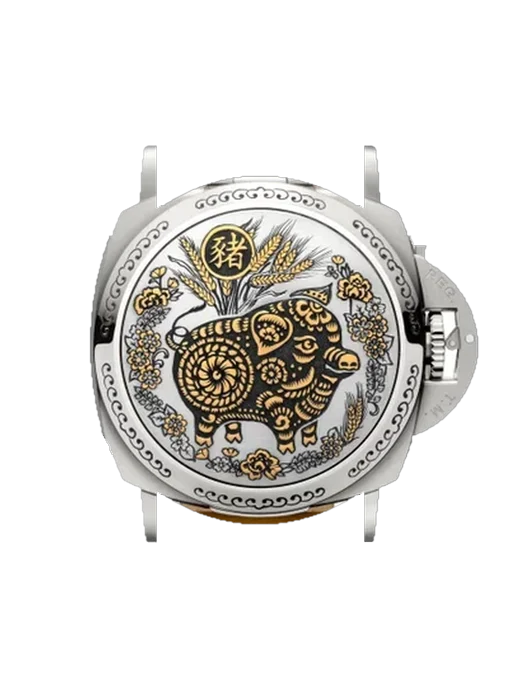 Luminor 1950 PAM00859 avec Bracelet de montre en cuir de veau vintage marron — Patine naturelle
