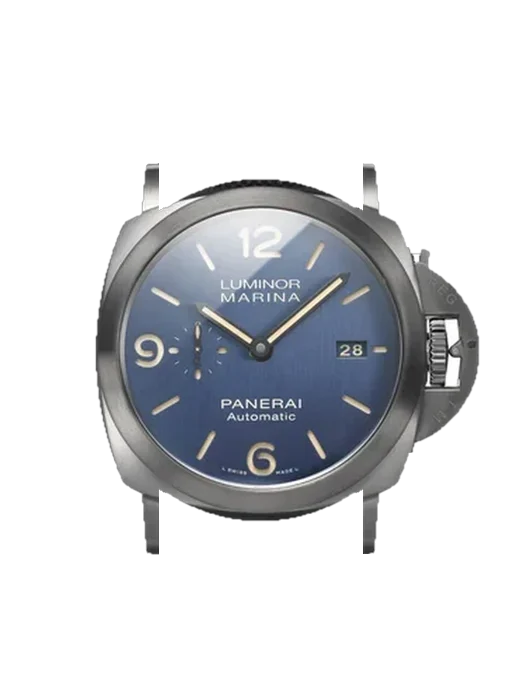 Luminor 1950 PAM01021 avec Bracelet de montre en cuir de veau vintage marron — Patine naturelle