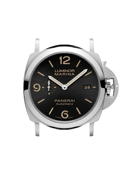 Luminor 1950 PAM01025 avec Bracelet de montre en cuir de veau vintage marron — Patine naturelle