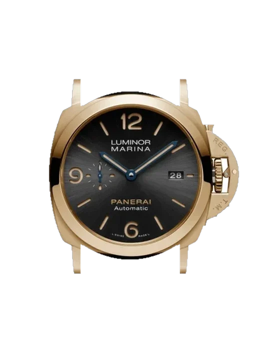 Luminor 1950 PAM01115 with Vintage Brown Calfskin Strap — Natural Patina