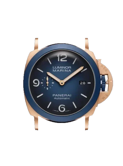 Luminor 1950 PAM01121 avec Bracelet de montre en cuir de veau vintage marron — Patine naturelle
