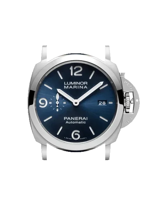 Luminor 1950 PAM01313 mit Vintage Kalbslederarmband Braun — Natürliche Patina