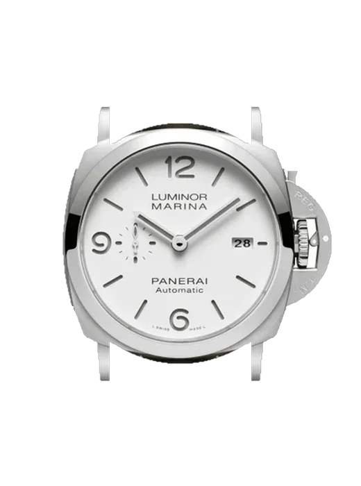 Luminor 1950 PAM01314 mit Vintage Kalbslederarmband Braun — Natürliche Patina
