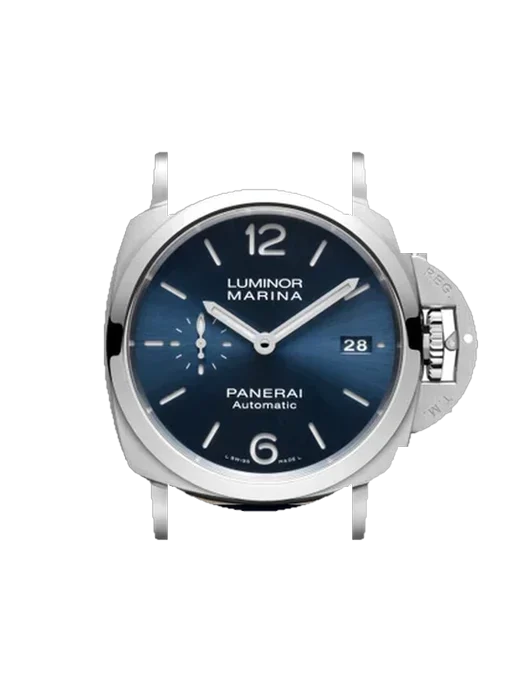 Luminor 1950 PAM01393 avec Bracelet de montre en cuir de veau vintage marron — Patine naturelle