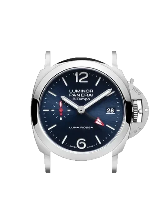 Luminor 1950 PAM01404 mit Vintage Kalbslederarmband Braun — Natürliche Patina
