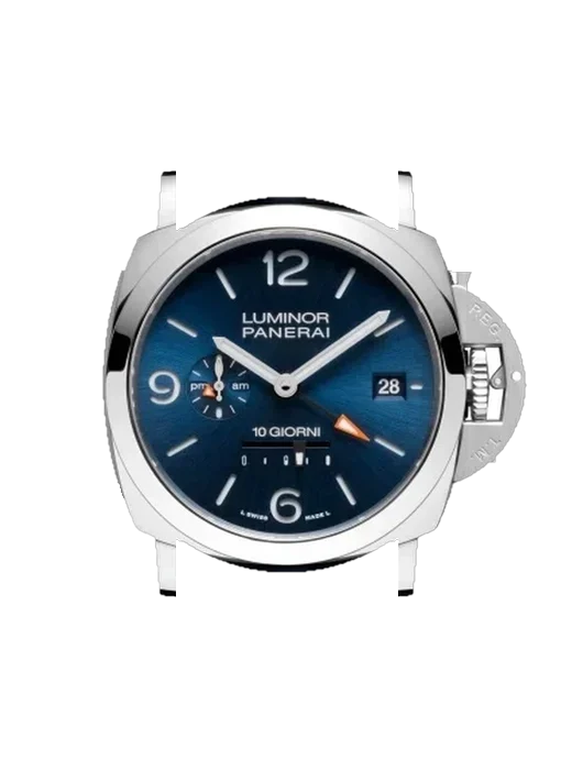 Luminor 1950 PAM01482 mit Vintage Kalbslederarmband Braun — Natürliche Patina