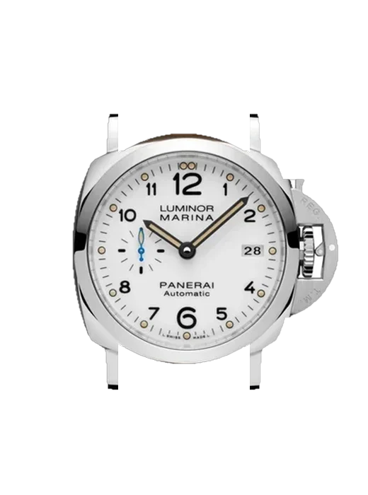 Luminor 1950 PAM01523 avec Bracelet de montre en cuir de veau vintage marron — Patine naturelle