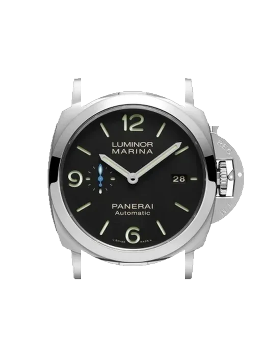Luminor 1950 PAM01562 mit Vintage Kalbslederarmband Braun — Natürliche Patina