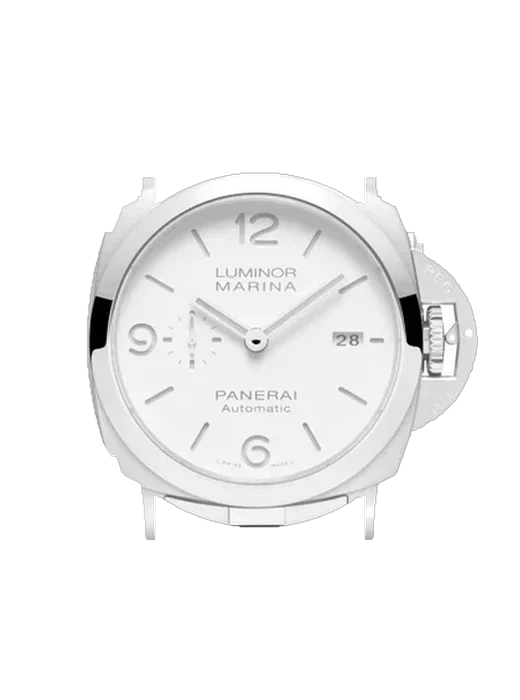 Luminor 1950 PAM01564 mit Vintage Kalbslederarmband Braun — Natürliche Patina