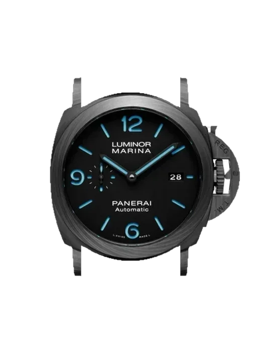 Luminor 1950 PAM01661 avec Bracelet de montre en cuir de veau vintage marron — Patine naturelle