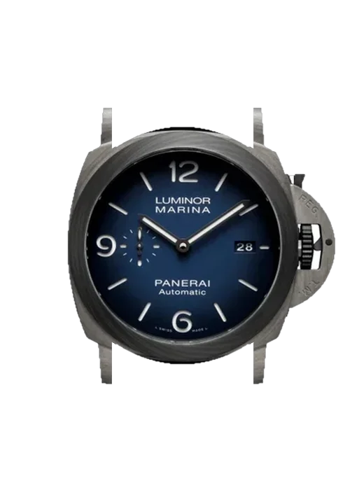 Luminor 1950 PAM01663 mit Vintage Kalbslederarmband Braun — Natürliche Patina