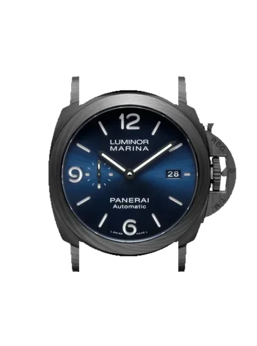 Luminor 1950 PAM01664 mit Vintage Kalbslederarmband Braun — Natürliche Patina
