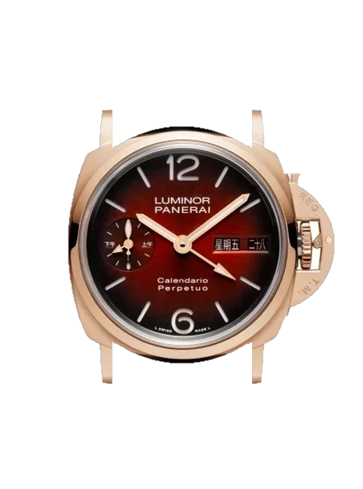 Luminor 1950 PAM01688 mit Vintage Kalbslederarmband Braun — Natürliche Patina