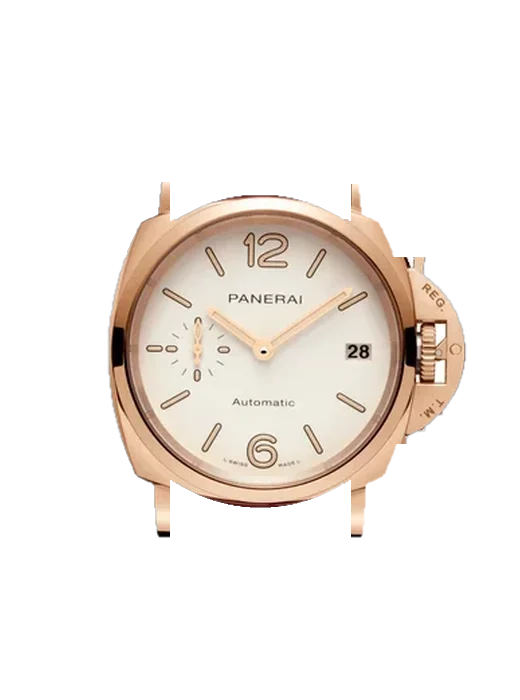 Luminor Due PAM01045 with Blue Alligator and Rubber Hybrid Strap