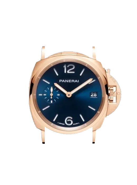 Luminor Due PAM01182 mit Grand Cavalier Cuir Armband Orange