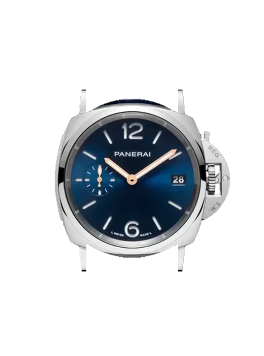 Luminor Due PAM01273 with Blue Alligator and Rubber Hybrid Strap