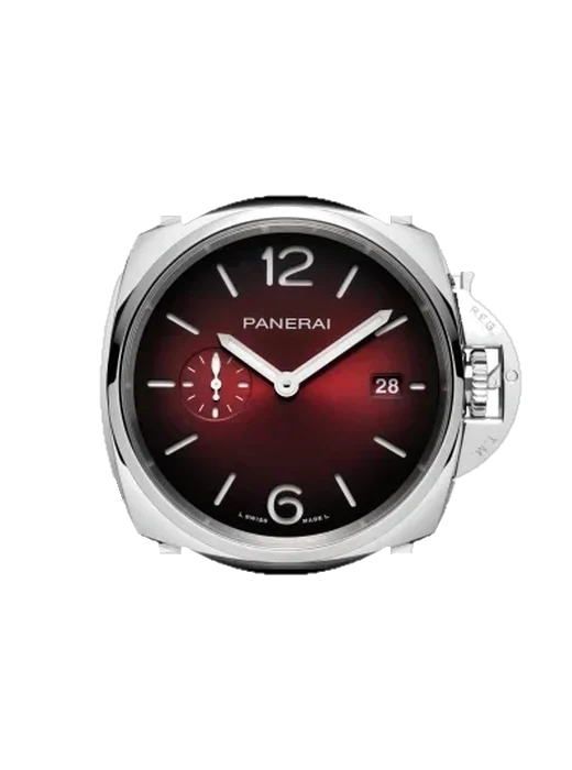 Luminor Due PAM01424 with Vintage Brown Calfskin Strap — Natural Patina