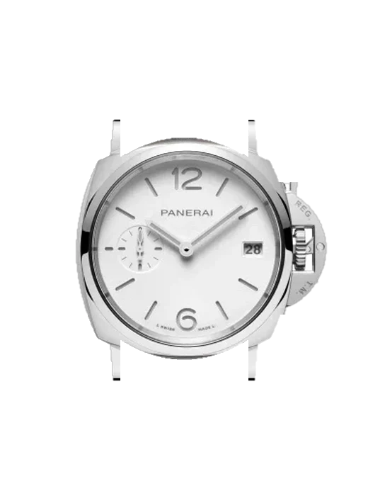Luminor Due PAM01426 mit Hybrid Armband aus Alligator und Kautschuk Blau