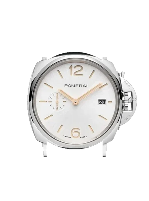 Luminor Due PAM01428 with Vintage Brown Calfskin Strap — Natural Patina