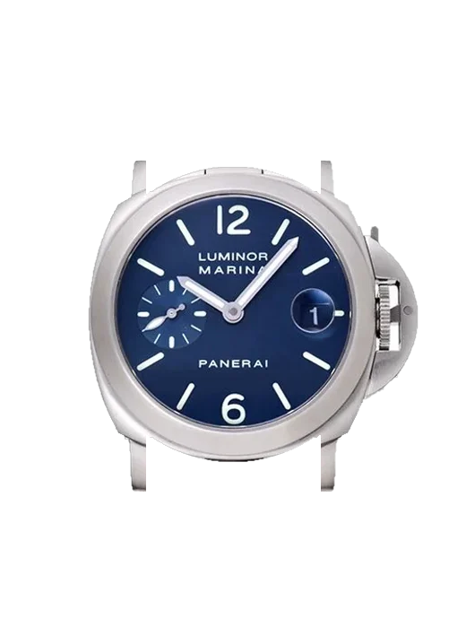 Luminor PAM00069 with Blue Alligator and Rubber Hybrid Strap