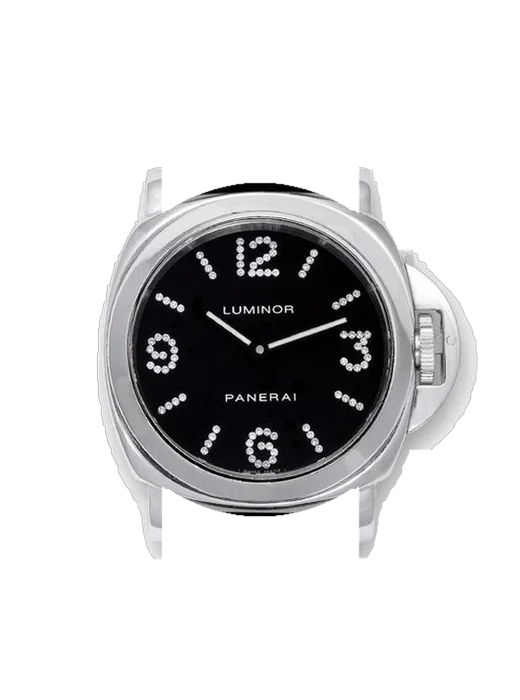 Luminor PAM00130 mit Vintage Kalbslederarmband Braun — Natürliche Patina