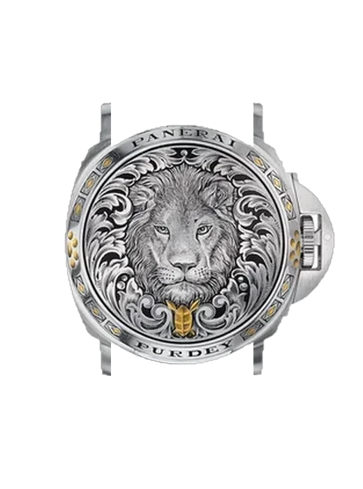 Luminor PAM00152 mit Vintage Kalbslederarmband Braun — Natürliche Patina