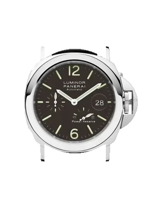 Luminor PAM00211 mit Vintage Kalbslederarmband Braun — Natürliche Patina