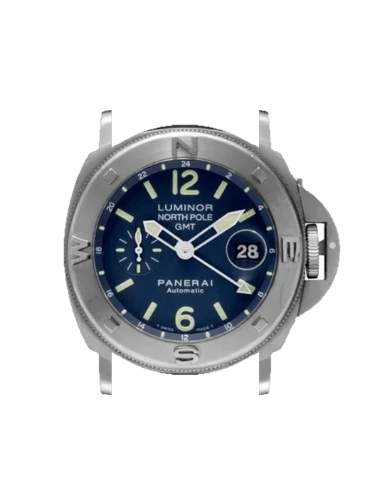Luminor PAM00252 avec Bracelet de montre en cuir de veau vintage marron — Patine naturelle