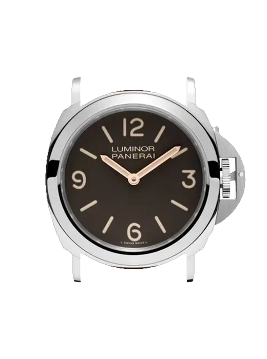Luminor PAM00390 mit Vintage Kalbslederarmband Braun — Natürliche Patina