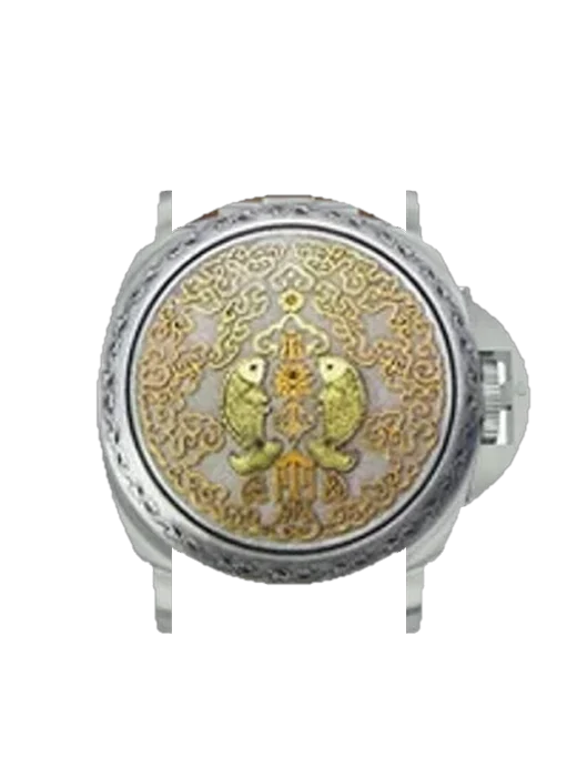 Luminor PAM00823 avec Bracelet de montre en cuir de veau vintage marron — Patine naturelle