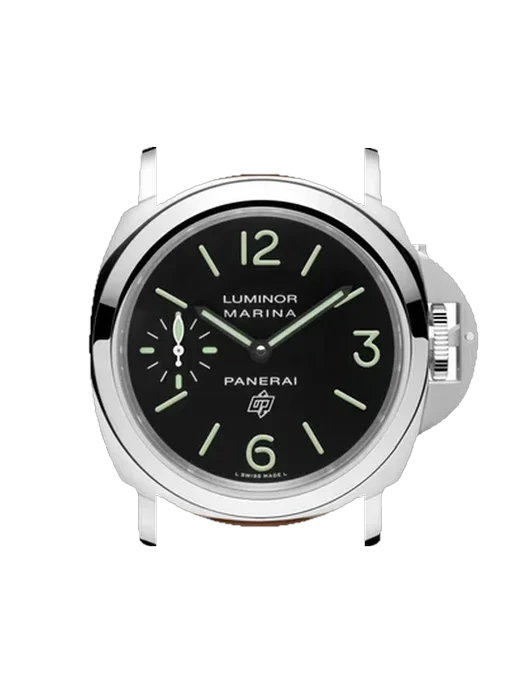 Luminor PAM01005 mit Vintage Kalbslederarmband Braun — Natürliche Patina