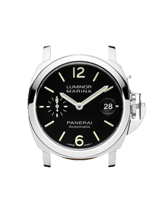 Luminor PAM01104 mit Vintage Kalbslederarmband Braun — Natürliche Patina