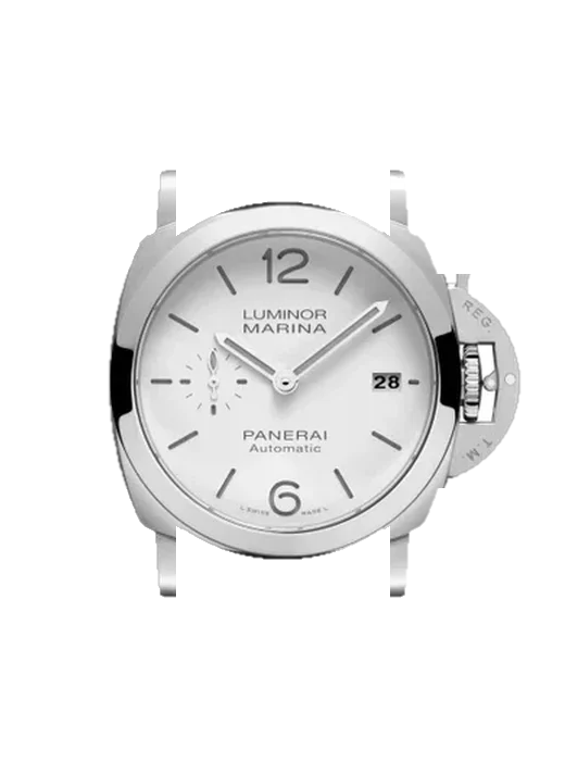 Luminor PAM01371 mit Vintage Kalbslederarmband Braun — Natürliche Patina
