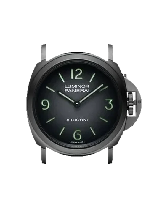 Luminor PAM02121 mit Vintage Kalbslederarmband Braun — Natürliche Patina