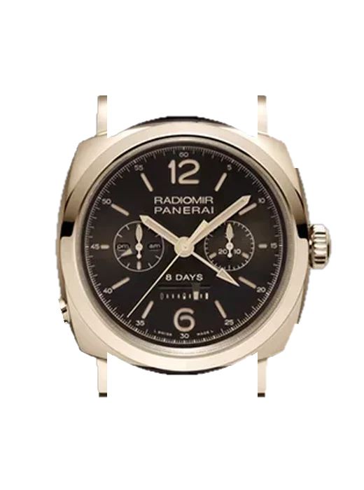 Radiomir 1940 PAM00502 avec Bracelet de montre en cuir de veau vintage marron — Patine naturelle