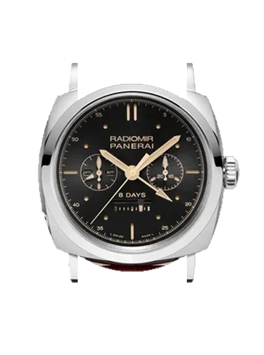 Radiomir 1940 PAM00503 avec Bracelet de montre en cuir de veau vintage marron — Patine naturelle