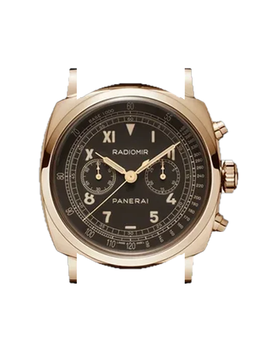 Radiomir 1940 PAM00519 avec Bracelet de montre en cuir de veau vintage marron — Patine naturelle