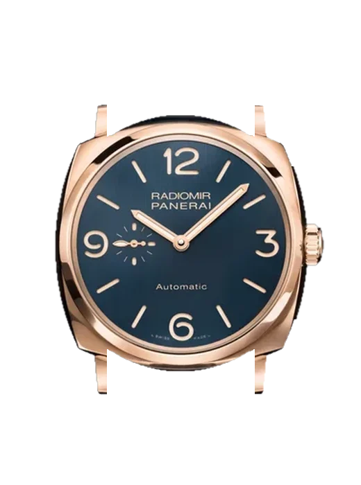 Radiomir 1940 PAM00695 mit Vintage Kalbslederarmband Braun — Natürliche Patina