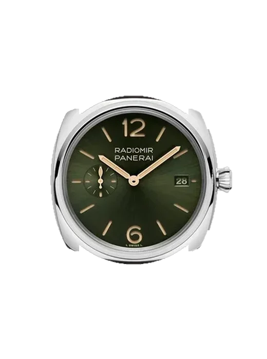 Radiomir PAM01386 con Cinturino Vitello Vintage Marrone — Patina Naturale