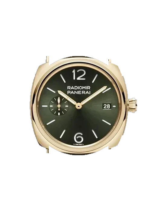 Radiomir PAM01437 con Cinturino Vitello Vintage Marrone — Patina Naturale