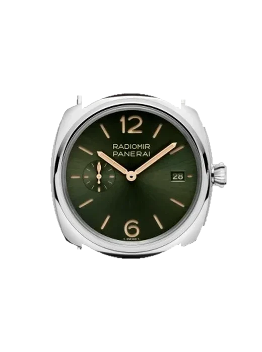 Radiomir PAM01573 with Blue Alligator and Rubber Hybrid Strap