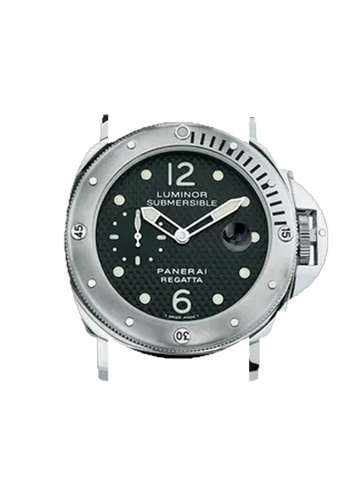 Submersible PAM00199 con Correa de piel de becerro vintage marrón — Patina natural