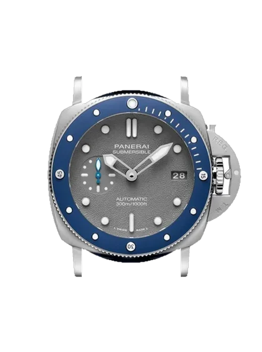 Submersible PAM00959 avec Bracelet de montre en cuir de veau vintage marron — Patine naturelle