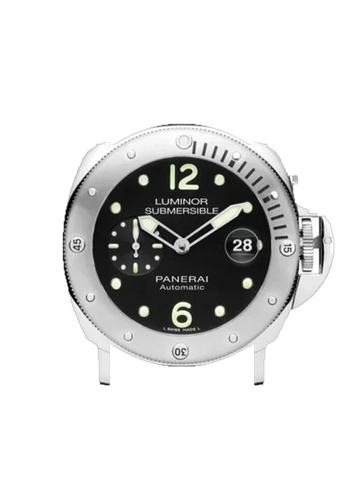 Submersible PAM01024 con Cinturino Vitello Vintage Marrone — Patina Naturale