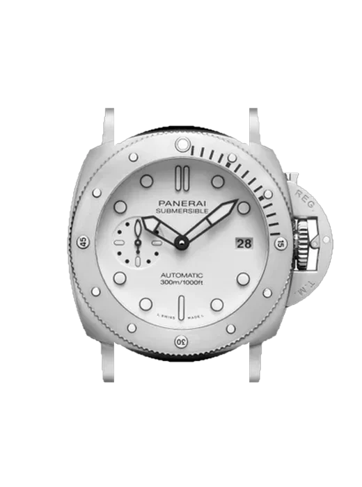 Submersible PAM01223 con Cinturino Vitello Vintage Marrone — Patina Naturale