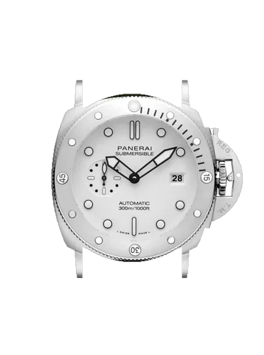 Submersible PAM01226 con Cinturino Vitello Vintage Marrone — Patina Naturale