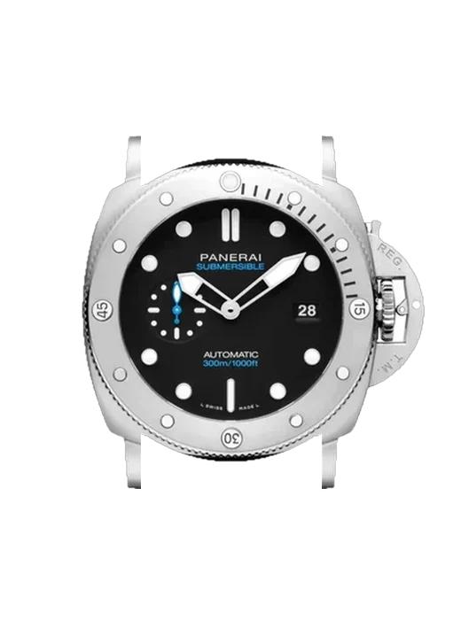 Submersible PAM01229 con Cinturino Vitello Vintage Marrone — Patina Naturale